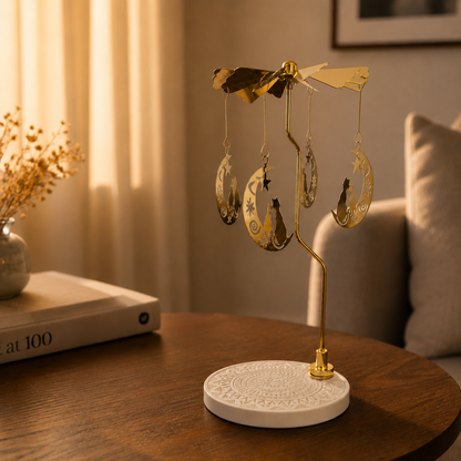 Moon Cat Candle Carousel