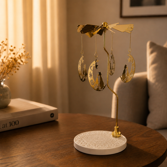 Moon Cat Candle Carousel